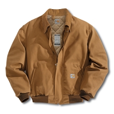 FRJ195 Flame-Resistant Duck Bomber Jacket/Quilt-Lined