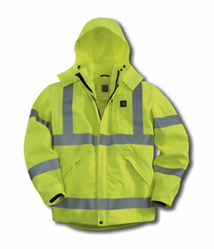J171: High Visibility Class 3 Waterproof Jacket