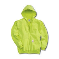K268 Men's Color Enhanced Zip-Front Hooded Sweatshirt