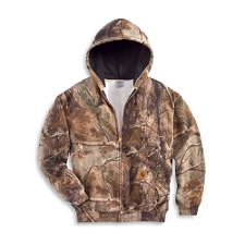 K289 Midweight WorkCamo� AP Hooded Zip-Front Sweatshirt