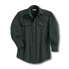 S215: Men�s Heavyweight Solid Flannel Shirt