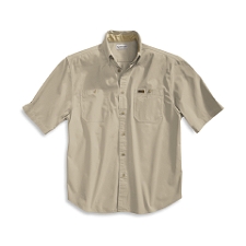 S210 Men�s Short-Sleeve Canvas Tradesmen Shirt