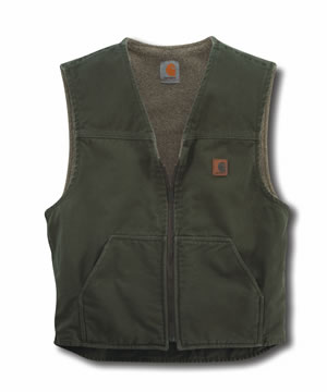 V26: Sandstone Rugged Vest/Sherpa Lined