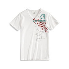 WK034 Women's Barbed Wire Short-Sleeve T-Shirt