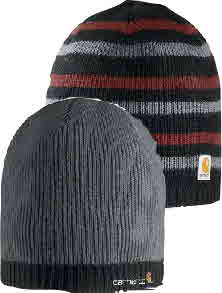 A296 Reversible Stripe Knit Hat