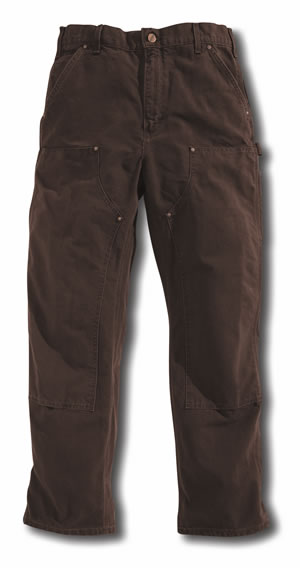 B136:  Double Front Work Dungaree � Washed Duck