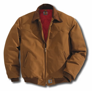 J13:  Duck Santa Fe Jacket � Quilted-Flannel Lined