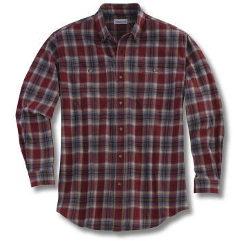 S217: Men�s Midweight Plaid Flannel Shirt