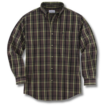 S218: Men�s Long-Sleeve Classic Plaid Shirt